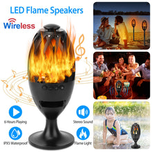 1Pc LED Flame Speakers Torch Wireless Speaker Waterproof Stereo Bass Speaker Outdoor Light - Up Speaker Atmosphere LED Flickers Night Light Patio Stake Lights Lantern For Party Camping - 5 - CJ