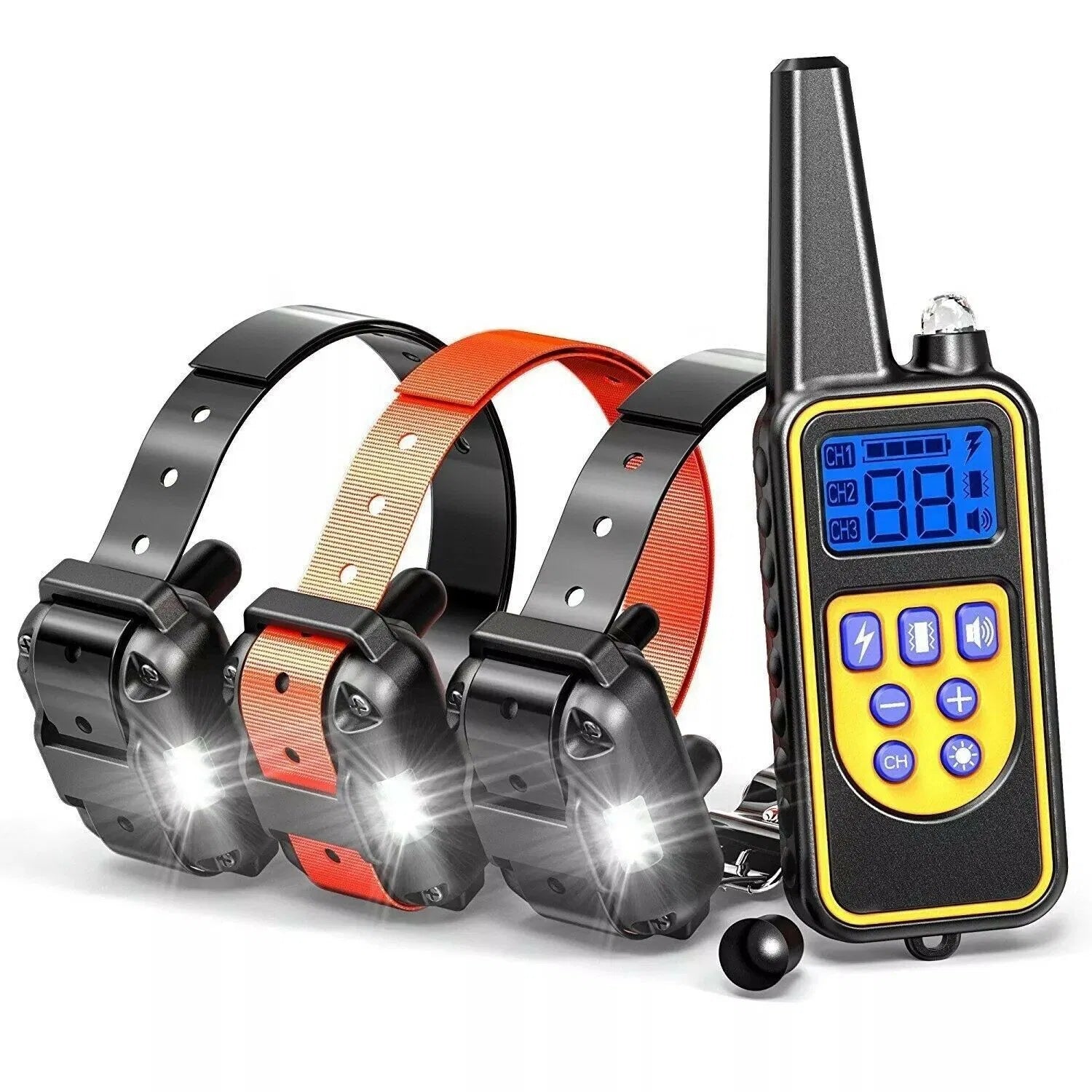 3000 FT Dog Training US Collar Rechargeable Remote Shock PET Waterproof Trainer - 5 - CJ