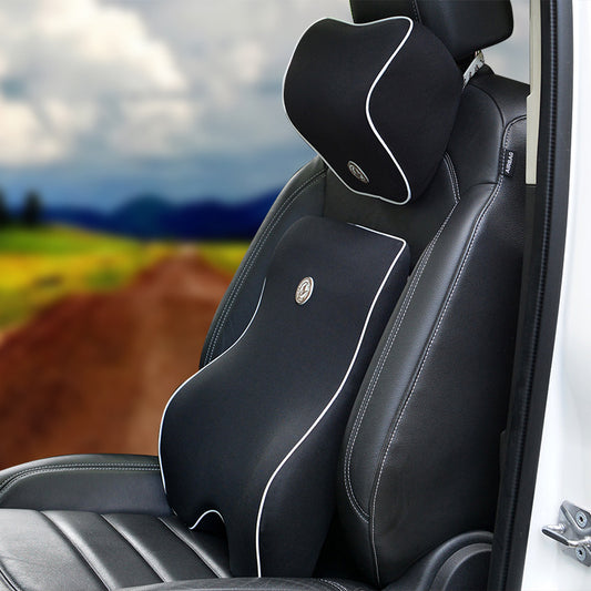 Car Memory Cotton Lumbar Suit Pillow Back Pad Waist Car Interior Seat Four Seasons Universal New Slow Rebound - 0 - CJ