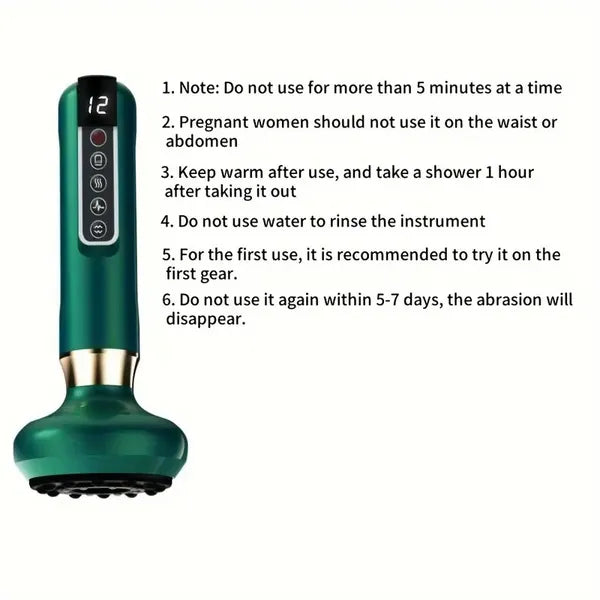 Body Gua Sha Scraping Massager. 12 Level Electric Vacuum Cupping Massager, Rechargeable And Cordless. Perfect For Halloween, Christmas And Birthday Gifts - 5 - cjdropshipping