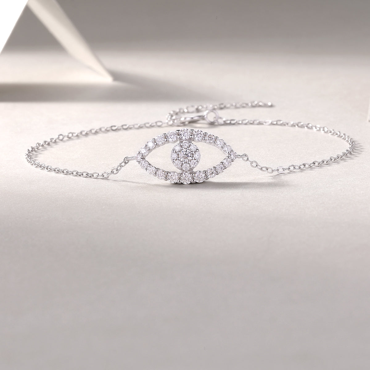 1Wishing Elf Luxury Fashion Mosan Diamond S925 Silver Bracelet Prohibit TikTok sales