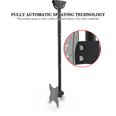 TV Ceiling Bracket, Length Adjustable 360 Degree Rotation, Up And Down 5 - 15 Degrees, Load Capacity 25kg - 5 - CJ