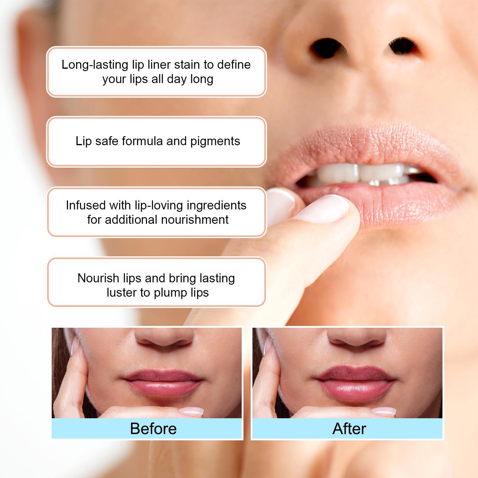Ouhoufeng Lip Line Natural Lip Color Anti - peeling Lip Primer - 5 - CJ