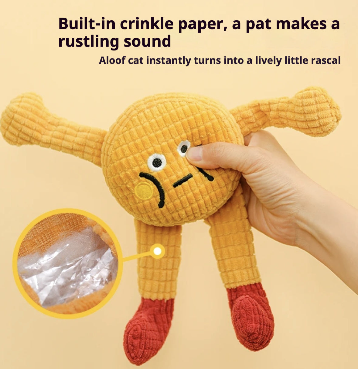 Adorable Squeaky Catnip Toys For Your Cat Or Dog, Perfect For Solo Play, Tough Enough To Chew, Great For Teeth Grinding And Keeping Teeth Clean. - 5 - CJ