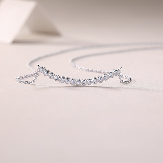 1Floating World - Fashionable And Luxurious Diamond Jewelry Pendant Set With Moissanite S925 Sterling Silver And Platinum - plated Prohibit TikTok sales - 5 - cj