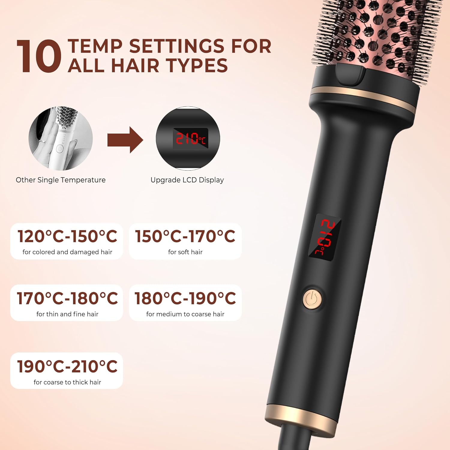 Hot - Air Brushes Thermal Brush 1.5 Inch Curling Iron Volumizing Brush - 5 - CJ