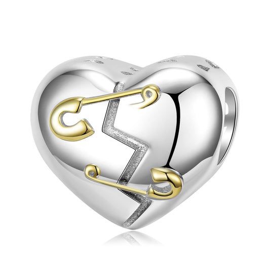 Pin Repaired Heart Original Personality Diy Beaded Bracelet Necklace 925 Sterling Silver - 4 - CJ