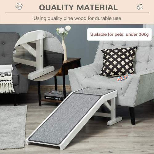 Ramp For Dog Bed, Pet Ramp For Dog With Non - slip Carpet And Top Platform - 5 - CJ