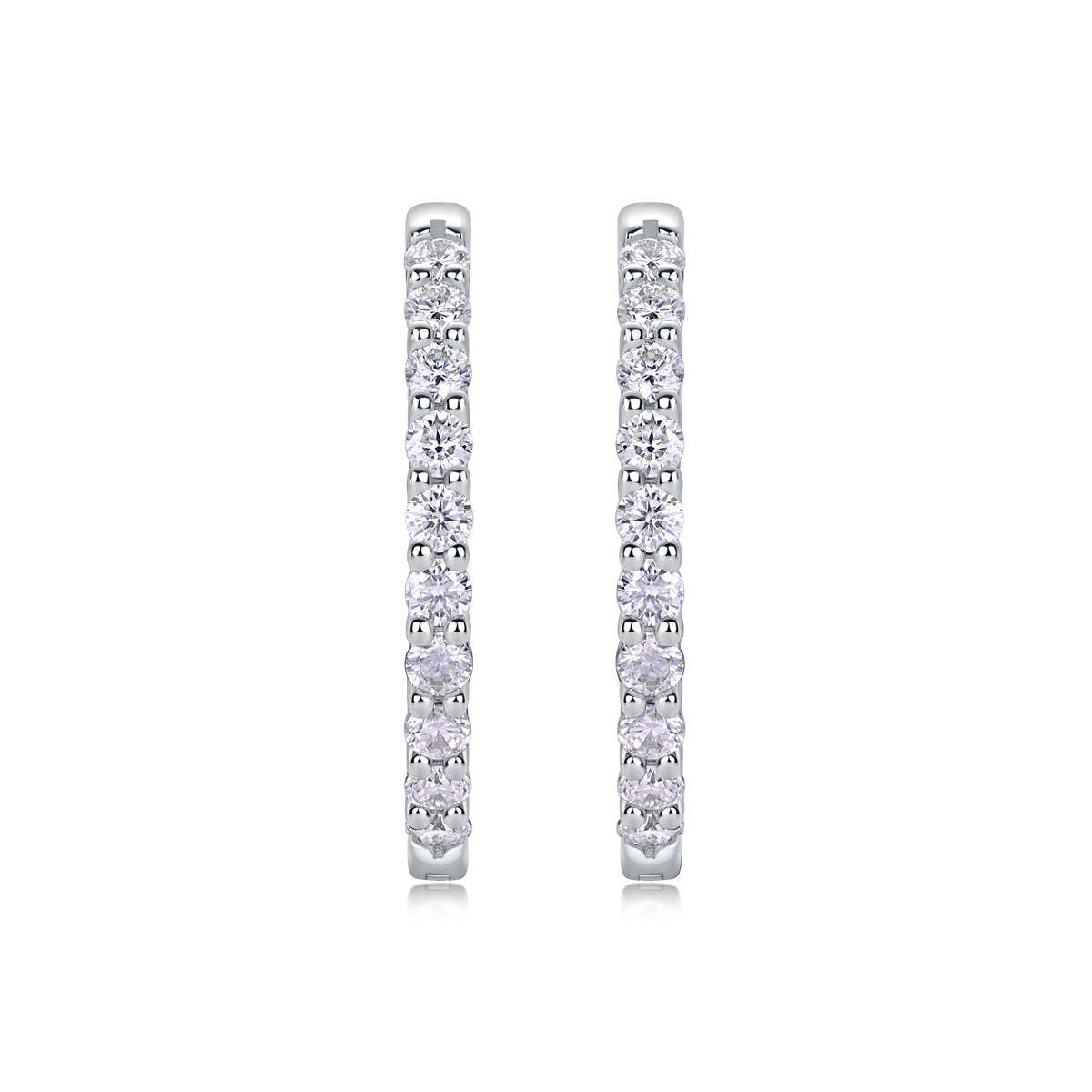 Merman Luxury Fashion Diamond Earrings Stud Set With Mosan Diamond Silver Ornaments