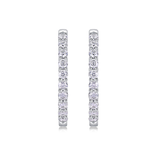 1Merman Luxury Fashion Diamond Earrings Stud Set With Mosan Diamond Silver Ornaments Prohibit TikTok sales - 5 - CJ