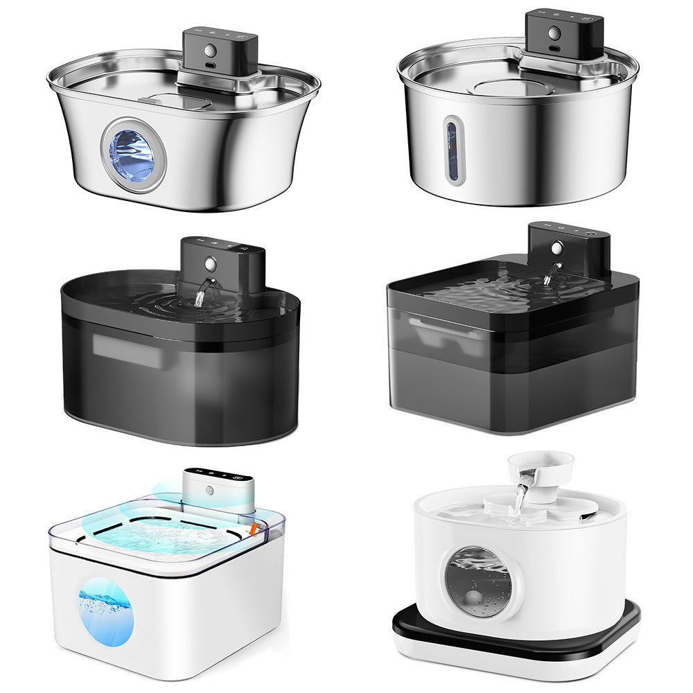 Stainless Steel USB Smart Pet Water Fountain - 0 - CJ