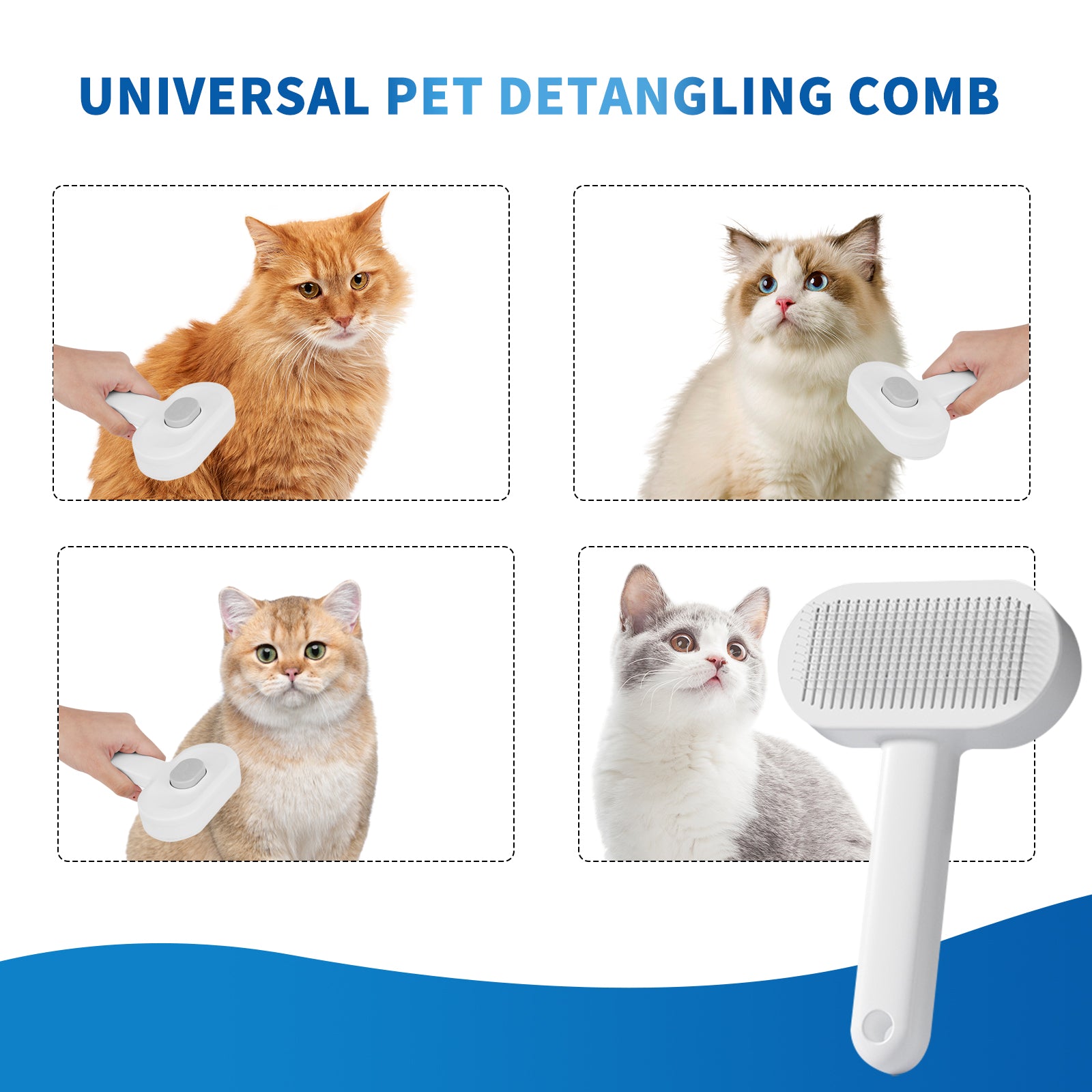Efficient Universal Pet Hair Removal Comb, Gently Smoothing Out The Tangled Hair Of Your Beloved Pet, Carefully Caring For Every Gentle Touch - 5 - CJ