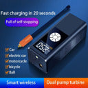 Wireless Car Inflatable  High - power Portable Intelligent Digital Display Inflatable Treasure Multi - function Wireless Charging - 5 - CJ