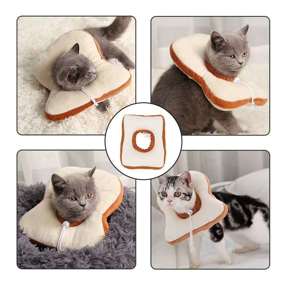 Adjustable Pet Neck Cone Recovery Pet Cat Recovery Collar Cat Soft Lemon Neck Cone Adjustable Pet E Collar After Surgery, Wound Healing Protective Cat Elizabethan Collar For Kitten & Puppy - 5 - CJ
