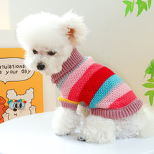 Pet Ring Comfortable Color Stripes Colorful Sweater - 0 - CJ