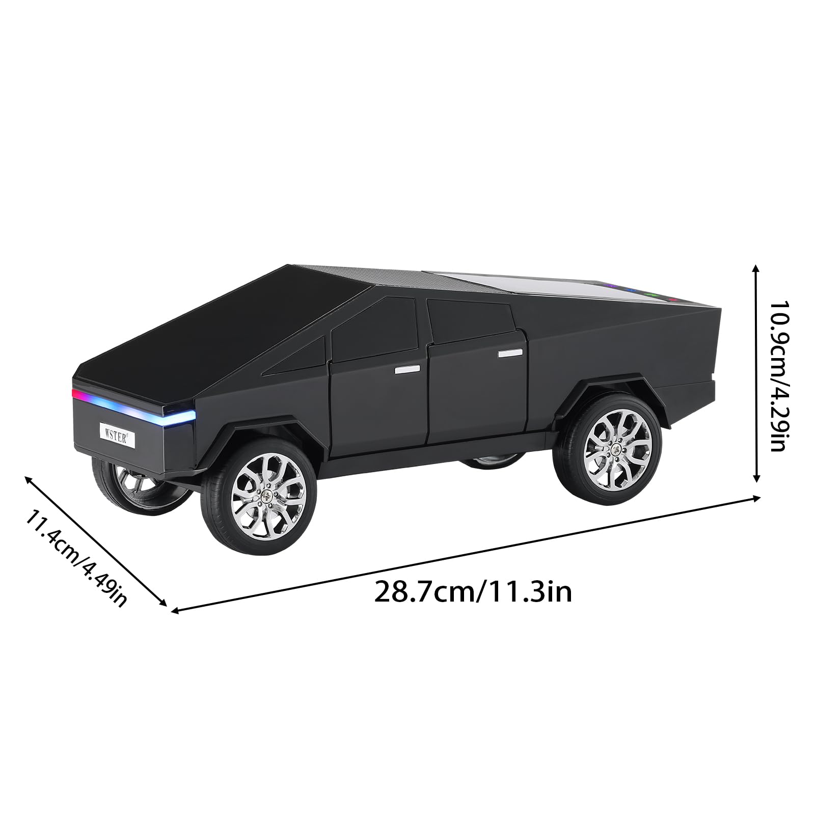 WS - 580 Bluetooth Pickup Truck Portable Speaker With Display, High - definition Sound, TWS Pairing, FM Radio, Built - in Microphone For Hands - free Calls, A Surprising Gift For Car Enthusiasts - 5 - CJ
