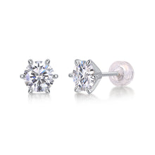 1Guardian Classic Six Claw Luxury Fashion Diamond Earrings Stud Set Mosan Diamond Silver Jewelry Prohibit TikTok sales - 5 - CJ