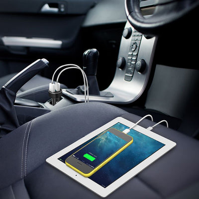 Universal 15W - 3.1A Dual USB Car Charger Adapter Aluminum Alloy Fast Car Charging Adapter For IOS Phone XR XS Tablet PC - 5 - CJ