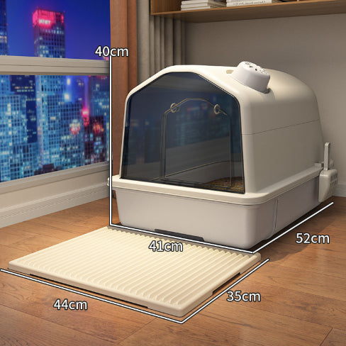 Fully Enclosed Odor Proof Litter Box For Cats - 0 - CJ