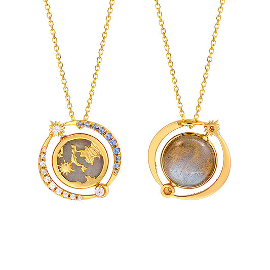 Female Romantic Planet Cosmic Necklace - 4 - https://x.com/titan_prim62775J