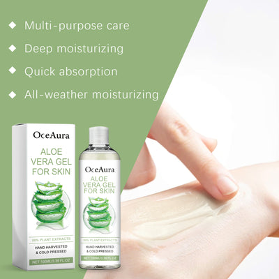 OceAura Moisturizing Aloe Vera Gel Moisturizes And Nourishes Skin After Sun - 5 - CJ