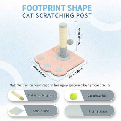 Cute Paw Footprints Cat Scratch Columns, Grinding Claws To Play With Dual Functions, With Cute Footprint Shapes, Contracting Cats To Grind Their Claws Happily - 5 - CJ