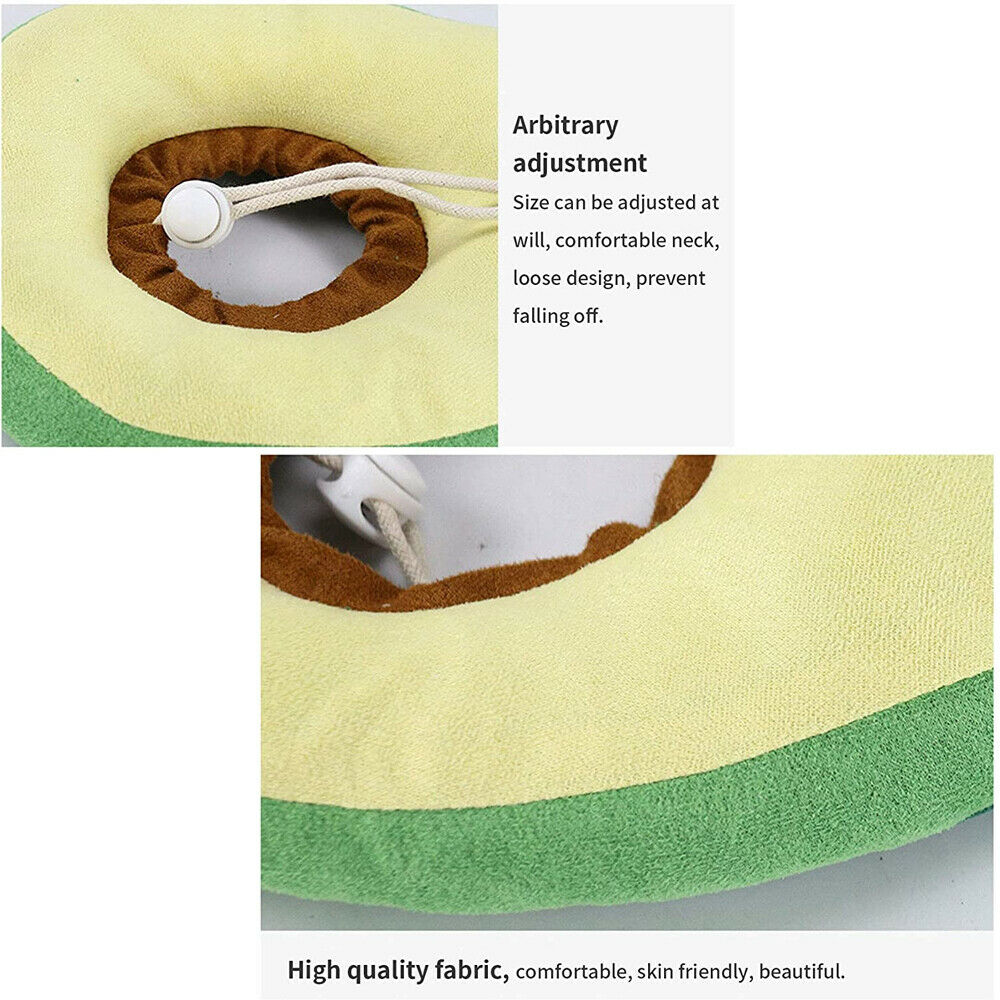 Adjustable Pet Neck Cone Recovery Pet Cat Recovery Collar Cat Soft Lemon Neck Cone Adjustable Pet E Collar After Surgery, Wound Healing Protective Cat Elizabethan Collar For Kitten & Puppy - 5 - CJ