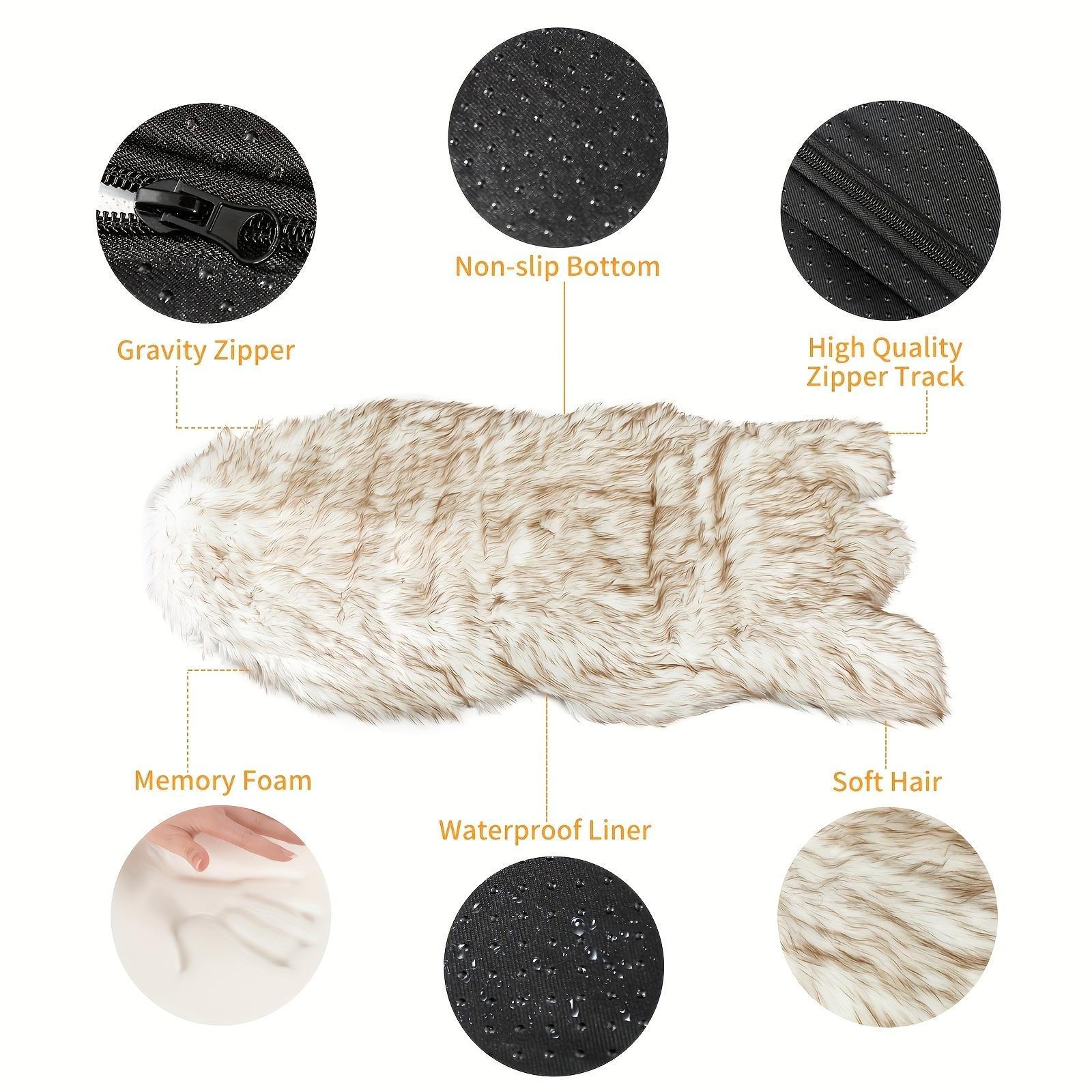 Luxury Faux Fur 5 Inches Thick Super Soft Memory Foam Dog Bed With Soft Removable Please Note That This Product Is Shipped By Yourself For The Average Shipping Cost - 5 - CJ