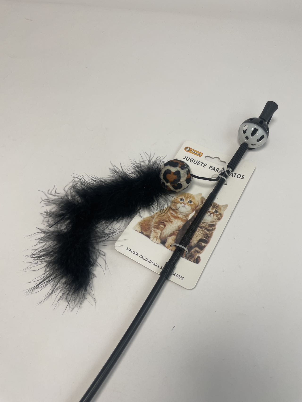 Small Ball Chicken Feather Cat Teaser - 5 - CJ