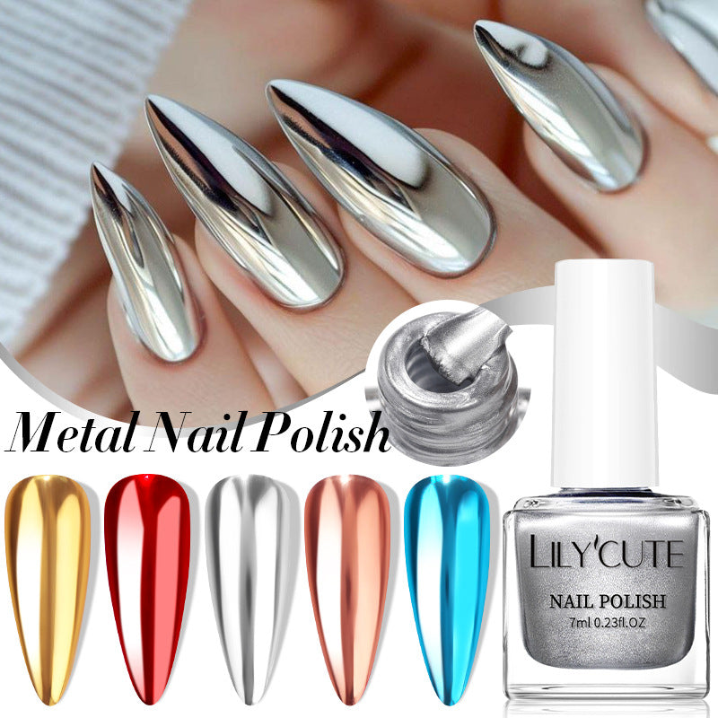Quick - dry Metallic Mirror Nail Polish, No Baking Required - 0 - CJ
