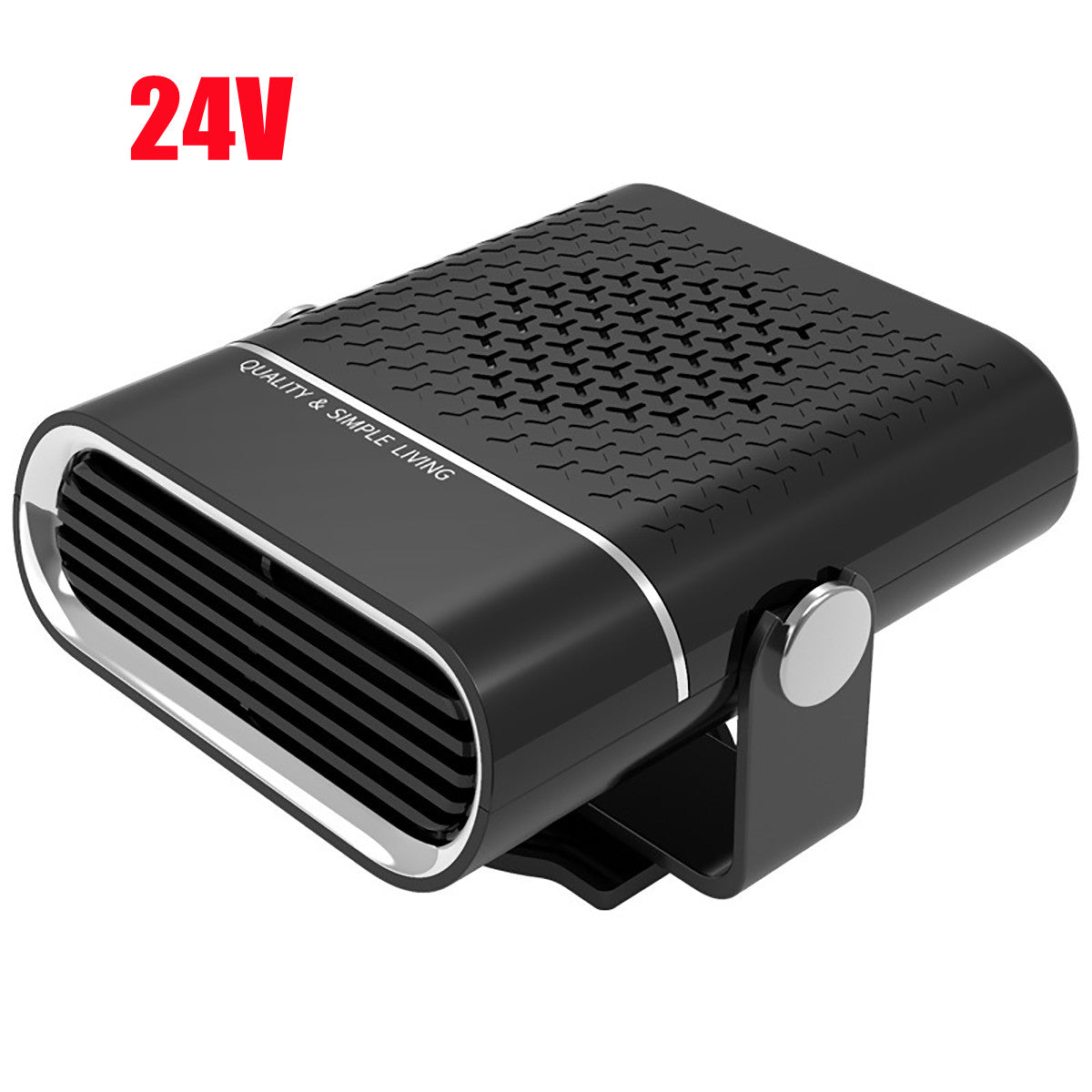 3 In 1 Car Heater Defogger Plug In Cigarette Lighter Mini Car Heater Defroster ABS Car Heaters Fan Defogger Anti - Fog - 0 - CJ - Black - 24V - CJQT134512902BY