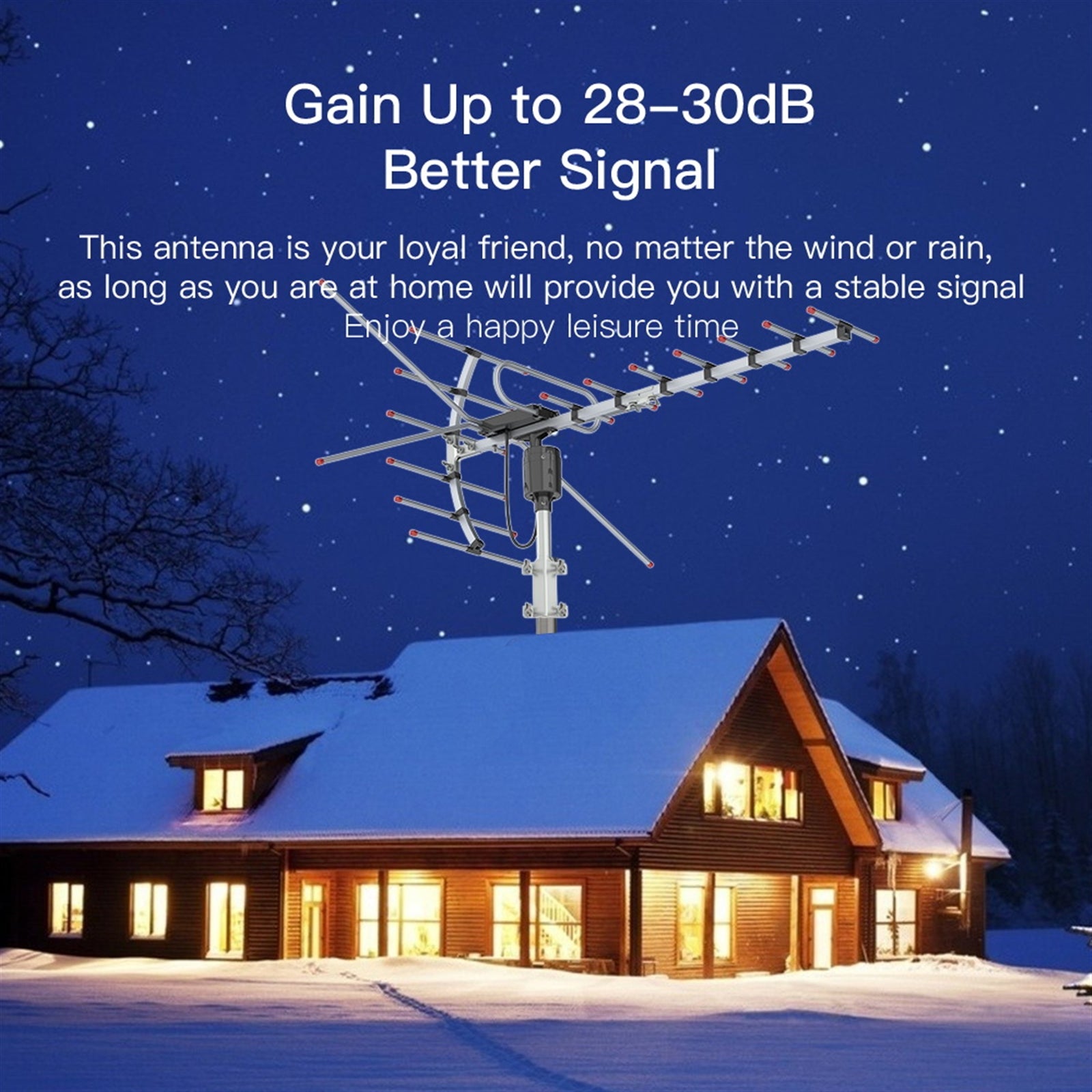 Outdoor Antenna - Reception Range 110 Miles - 5 - CJ