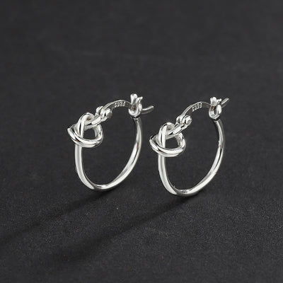 925 Sterling Silver Plain Earrings Small Earrings Female - 4 - CJ