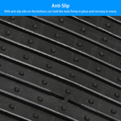 1Set Automotive Floor Mats With Front And Rear PVC Rubber Floor Mats Heavy Duty Drive Vehicle Car Mats With Trimmable Design Fit Most Cars SUVs Trucks - 5 - CJ