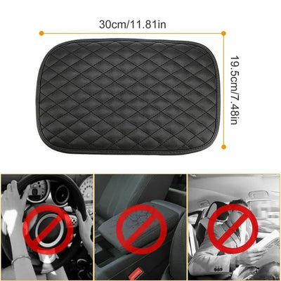 Car Armrest Pad Cover PU Leather Auto Center Console Seat Box Cover Protector Car Accessories Armrest Cushion Pad - 5 - cjdropshipping