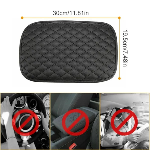 Car Armrest Pad Cover PU Leather Auto Center Console Seat Box Cover Protector Car Accessories Armrest Cushion Pad - 5 - cjdropshipping