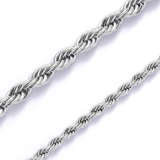 1pc Stainless Steel Twist Chain Necklace,Daily Wear Essential,Ideal Gift For Jewelry Enthusiasts And Crafters - 5 - CJ