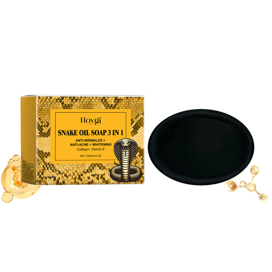 Hoygi Snake Oil Cleansing Soap Gently Cleanses Facial Skin Soft, Smooth And Refreshing Oil Control Skin Cleansing Soap - 5 - CJ