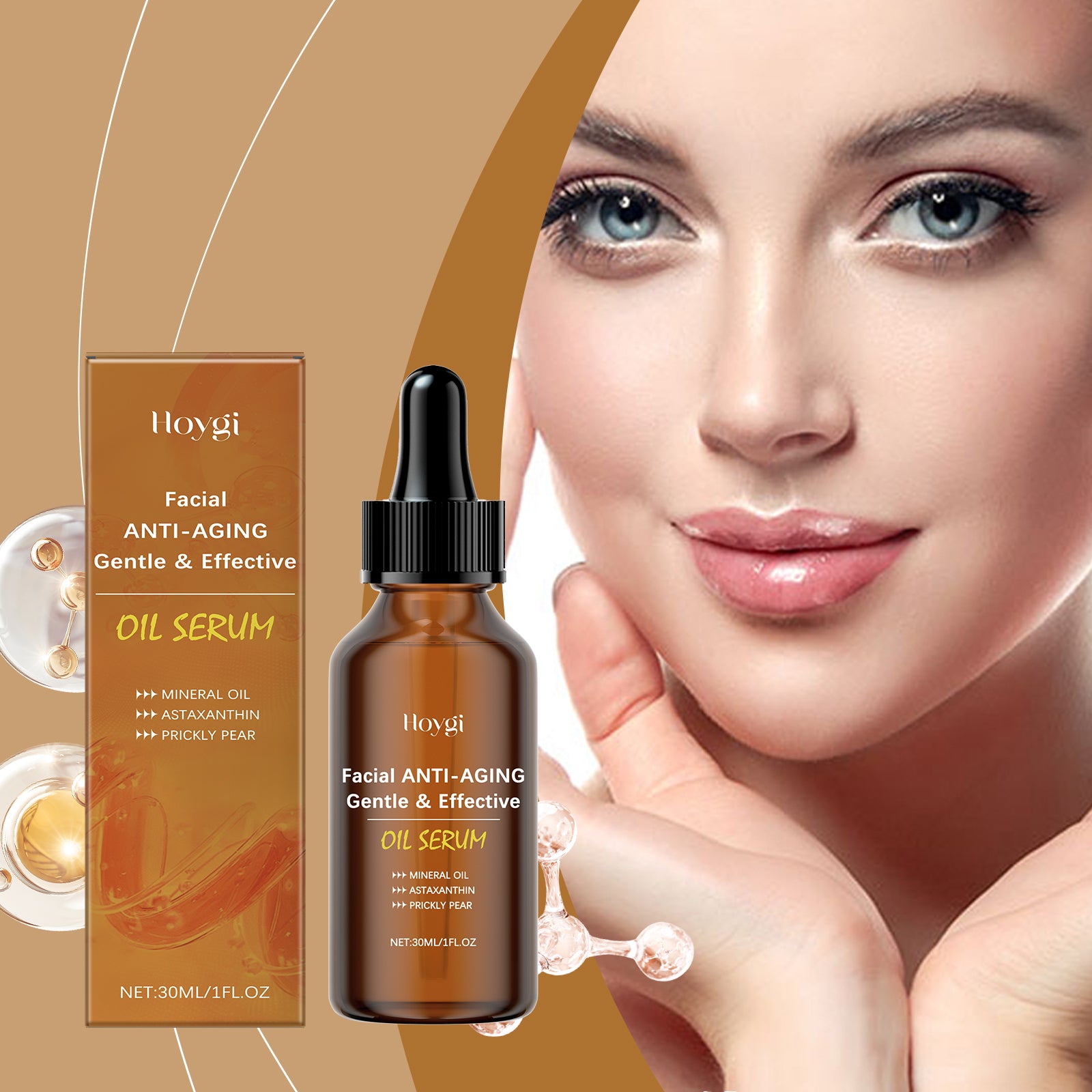 Hoygi Facial Essence, Moisturizing And Gentle Formula Moisturizing And Nourishing Facial Daily Skin Care Essence - 5 - CJ