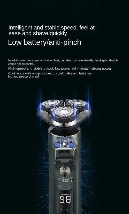 Men's Electric Shaver Triple Head Razor Travel Portable Washable - 5 - CJ