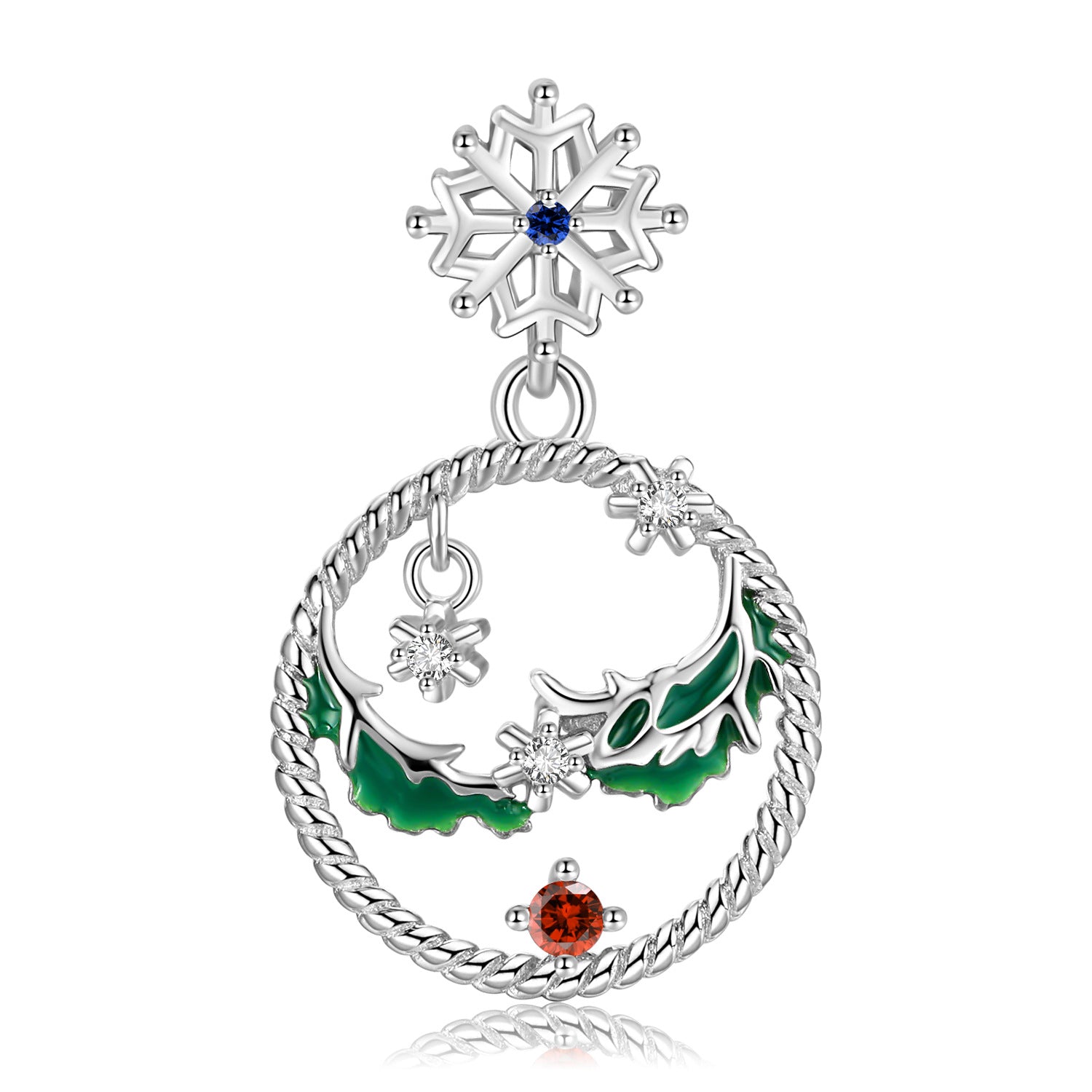 Christmas Snowflake Necklace Ins Style Simple Hollow Fashion 925 Silver - 4 - https://x.com/titan_prim62775J