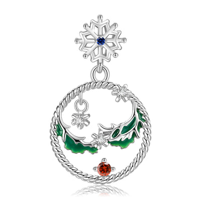 Christmas Snowflake Necklace Ins Style Simple Hollow Fashion 925 Silver - 4 - https://x.com/titan_prim62775J