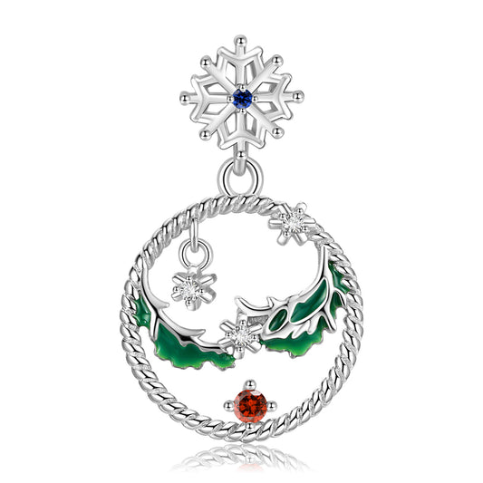 Christmas Snowflake Necklace Ins Style Simple Hollow Fashion 925 Silver - 4 - https://x.com/titan_prim62775J