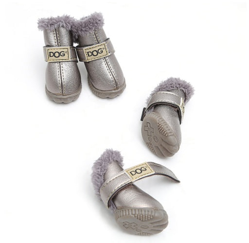 Dog Thick Snow Boots Keep Warm Teddy Autumn And Winter VIP Shoes - 0 - CJ