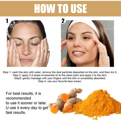 EELHOE Turmeric Dark Spot Correcting Serum Face Care Spot Moisturizing Nourishing Repairing Complexion Serum - 5 - CJ