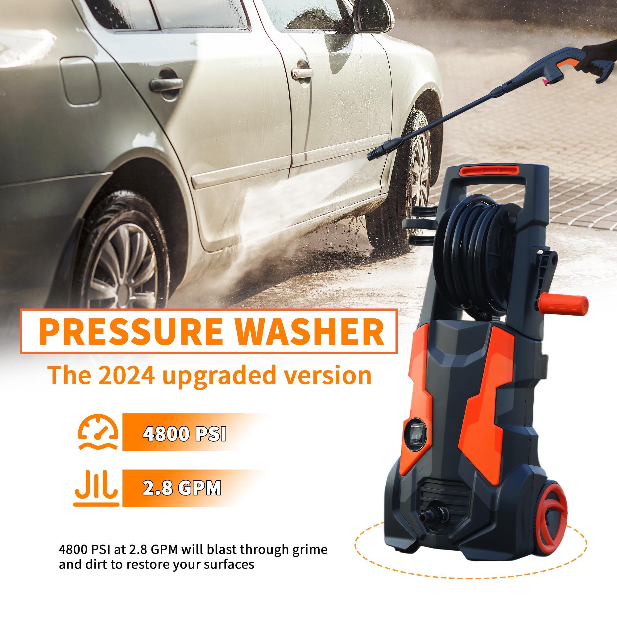 High - performance High - pressure Cleaner For Cars And Building Facades - Powerful Motor, Versatile Accessories, Environmentally Friendly Design - 5 - cjdropshipping