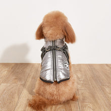 Pet Warm Dog Cotton - padded Clothes Fleece - lined Thickened Reflective Gallus - 0 - CJ