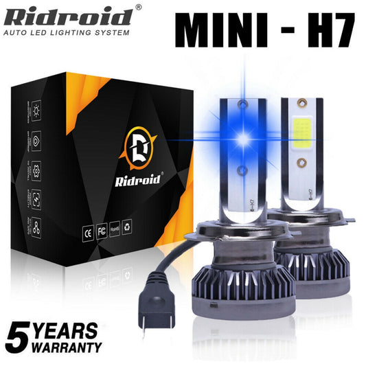 Pair H7 LED Headlight Bulb Kit High Low Beam 8000K Super Blue 26000LM Light Bulb - 5 - CJ