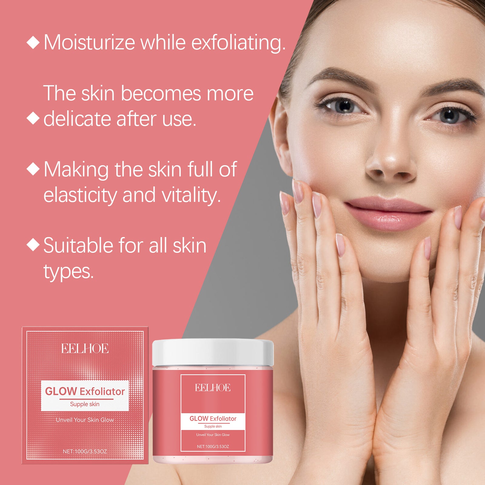 EELHOE Face Whitening Scrub Gently Cleanses And Exfoliates Skin For A Radiant Radiance - 5 - CJ