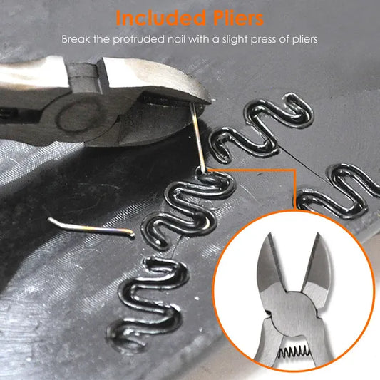 70W Plastic Welder Car Bumper Repair Kit Hot Stapler Welding Gun Plastic Repair Machine Soldering Tool With 200 Staples Pliers Cutter - 5 - CJ